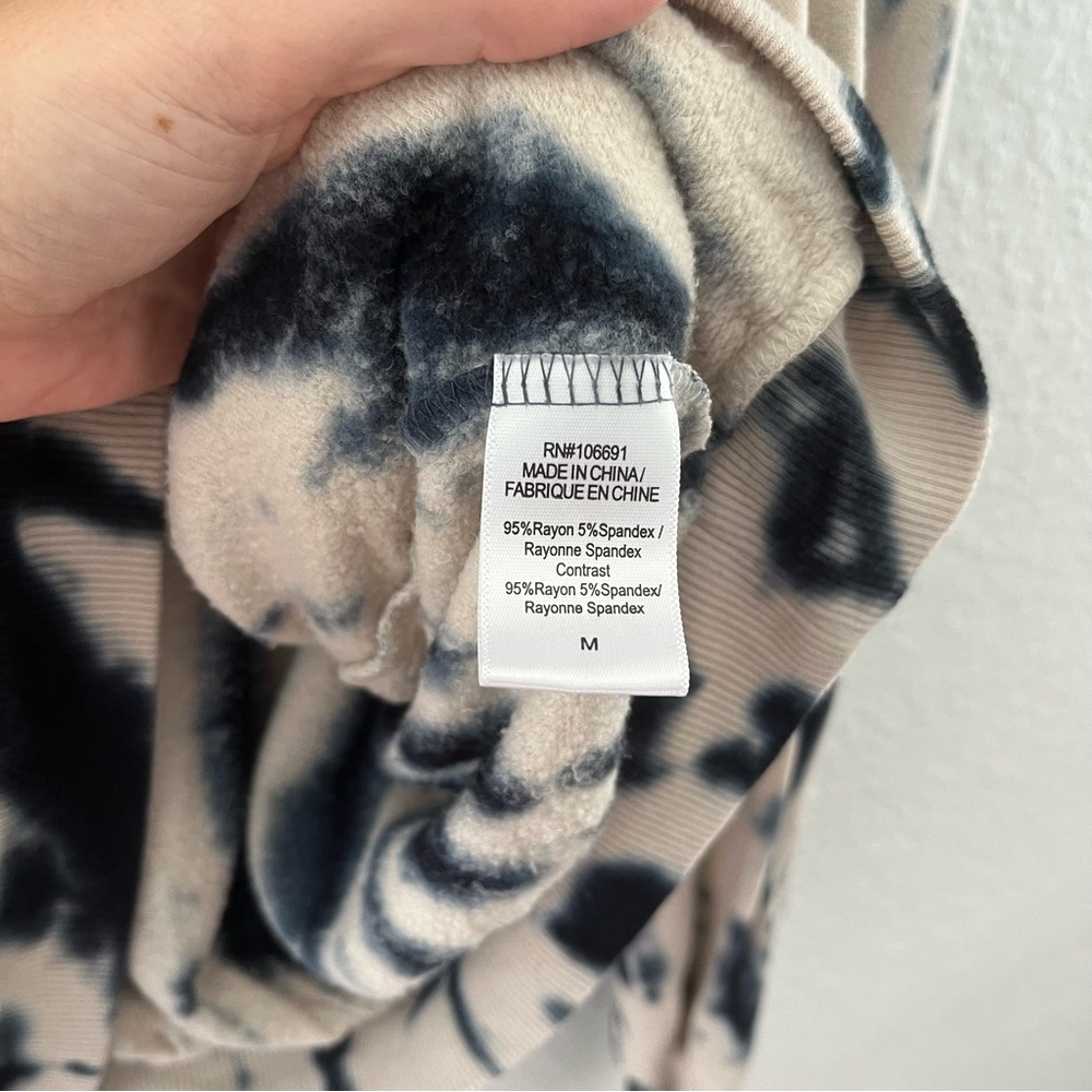 YOUNG FABULOUS & Broke JULIETTE TIE DYE OVERSIZED SWEATSHIRT SZ M BLUE SAFARI - Picture 8 of 11